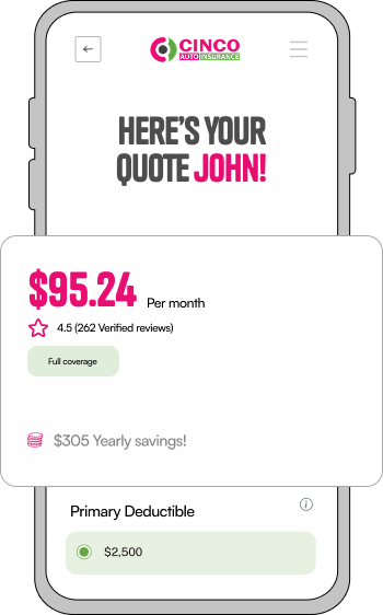 CINCO quote on a phone